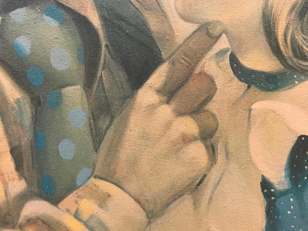 CHUCK OBERSTEIN AMERICN ARTIST PRINT ON CANVAS - 4