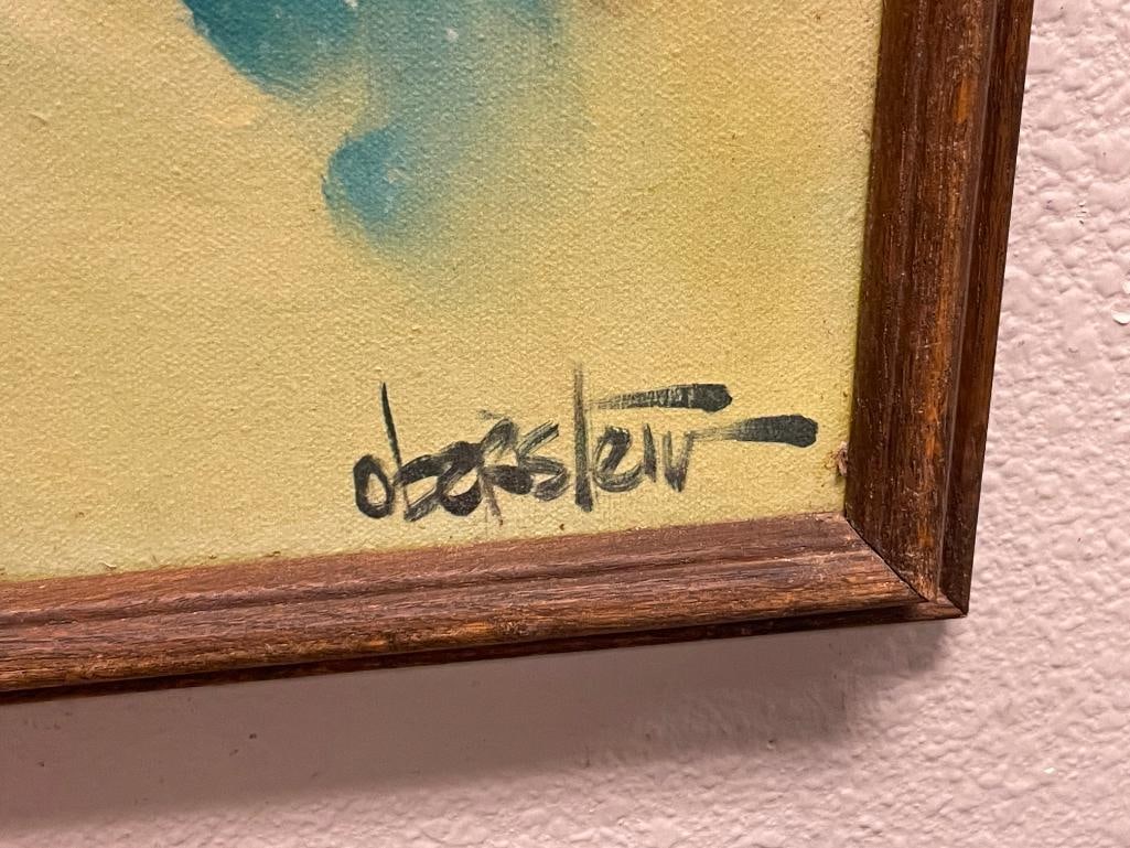 CHUCK OBERSTEIN AMERICN ARTIST PRINT ON CANVAS - 5