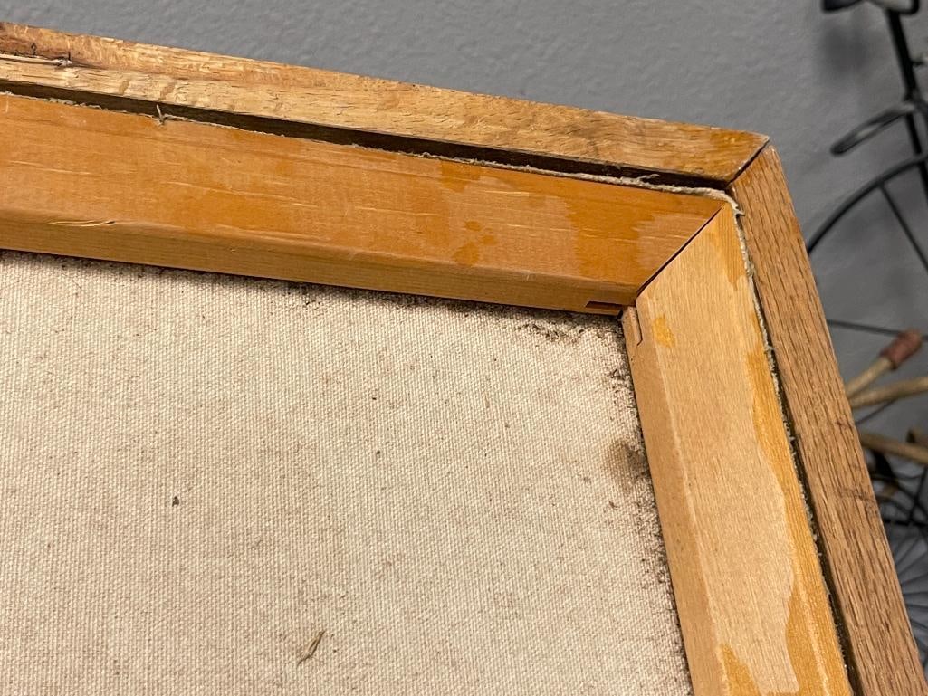 CHUCK OBERSTEIN AMERICN ARTIST PRINT ON CANVAS - 6