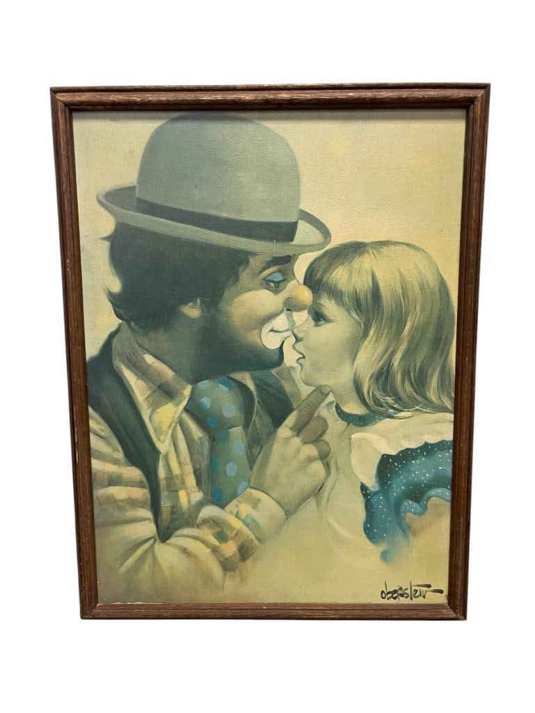 CHUCK OBERSTEIN AMERICN ARTIST PRINT ON CANVAS - 7