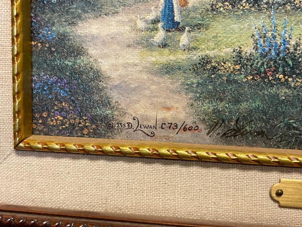 DENNIS PATRICK LEWMAN LIMITED EDITION PRINT ON CANVAS TITLED COUNTRY ELEGANCE NO. 73/600 - 14