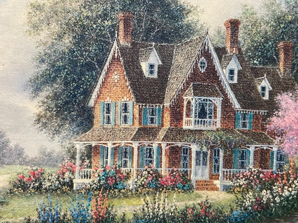 DENNIS PATRICK LEWMAN LIMITED EDITION PRINT ON CANVAS TITLED COUNTRY ELEGANCE NO. 73/600 - 3