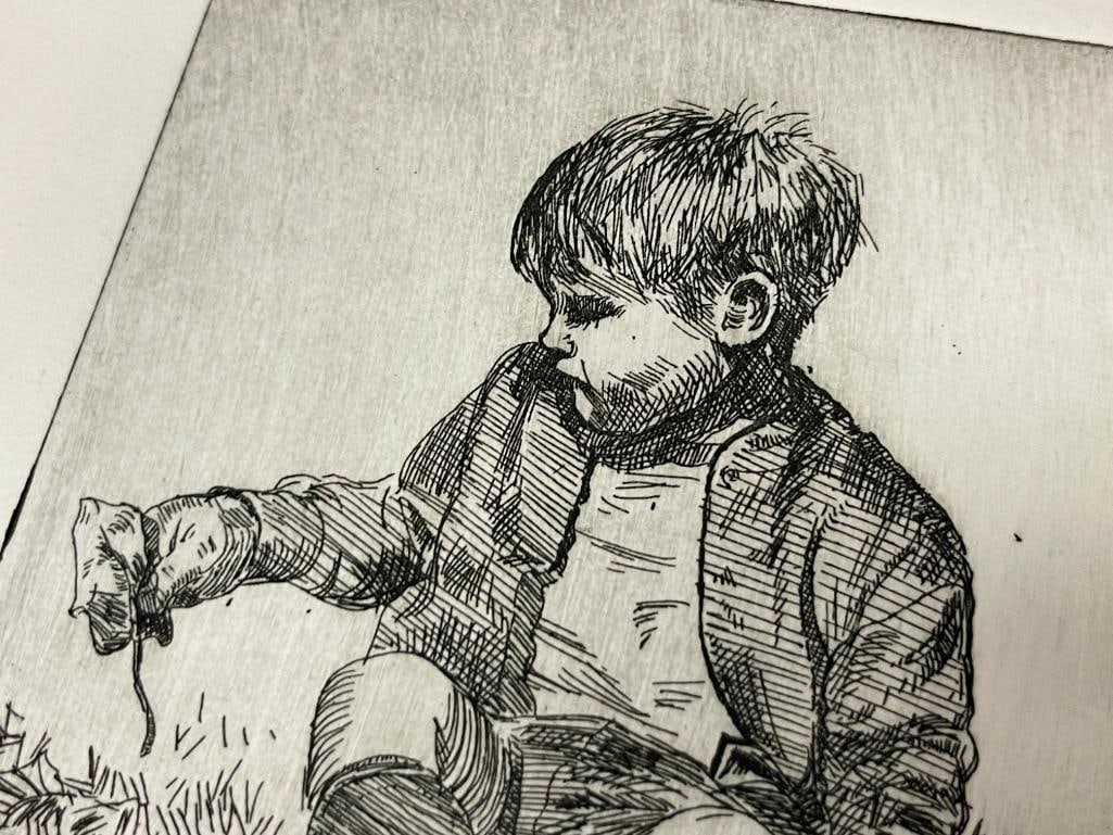 GUNNAR ANDERSON CALIFORNIA ARTIST LIMITED EDITION ETCHINGS FOUR TOTAL - 13