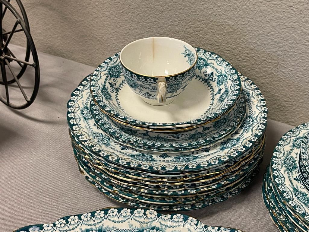 LATE 19TH CENTURY EARLY 20TH CENTURY J.H.W. & SONS MALTESE CHINA HANLEY ENGLAND - 5