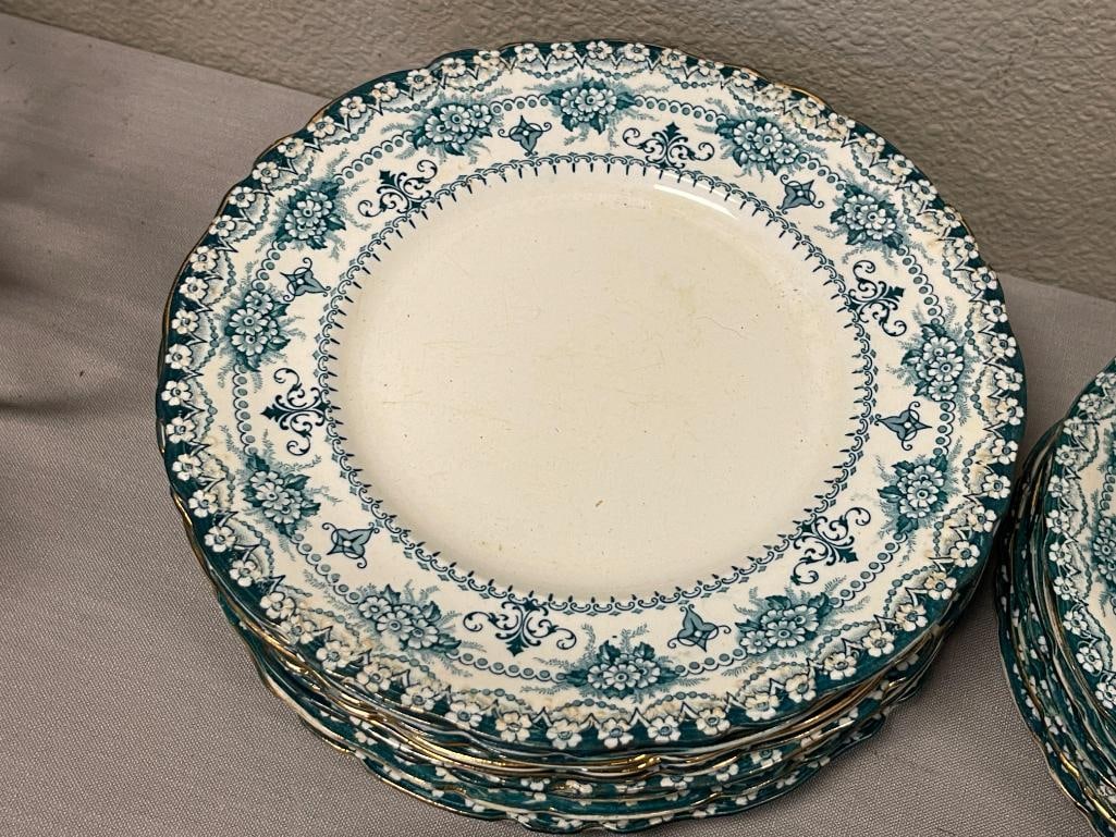 LATE 19TH CENTURY EARLY 20TH CENTURY J.H.W. & SONS MALTESE CHINA HANLEY ENGLAND - 6