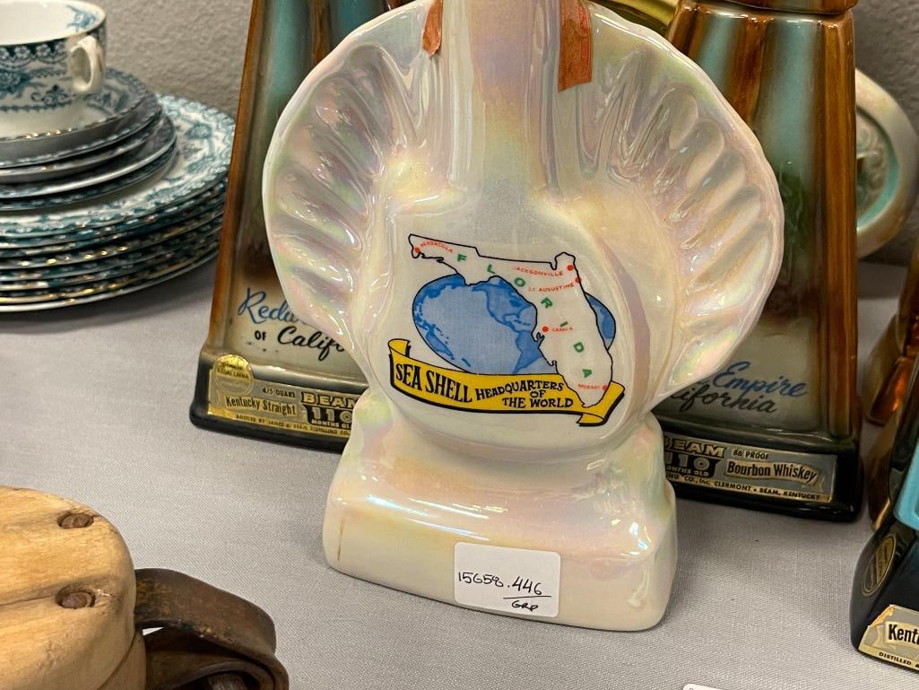 TEN VINTAGE CERAMIC / CHINA COLLECTIBLE DECANTERS MOST MADE BY REGAL CHINA - 3