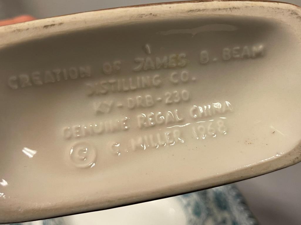 TEN VINTAGE CERAMIC / CHINA COLLECTIBLE DECANTERS MOST MADE BY REGAL CHINA - 9