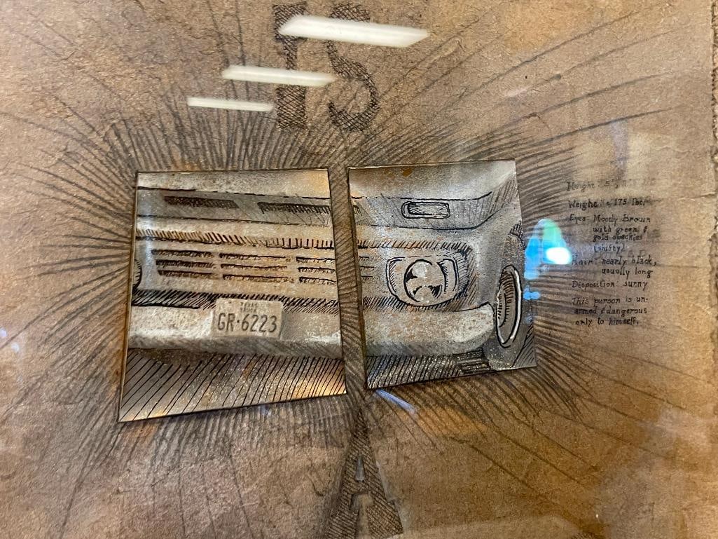 J.M. SORG TEXAS ARTIST ORIGINAL DRAWING TITLED I AM NOT 1976 THE HAPPY TRAIL SERIES #8 - 4