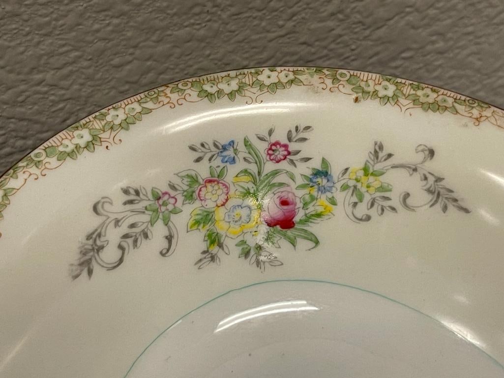 VINTAGE NATIONAL CHINA FLORAL PATTERN CHINA MADE IN JAPAN - 4