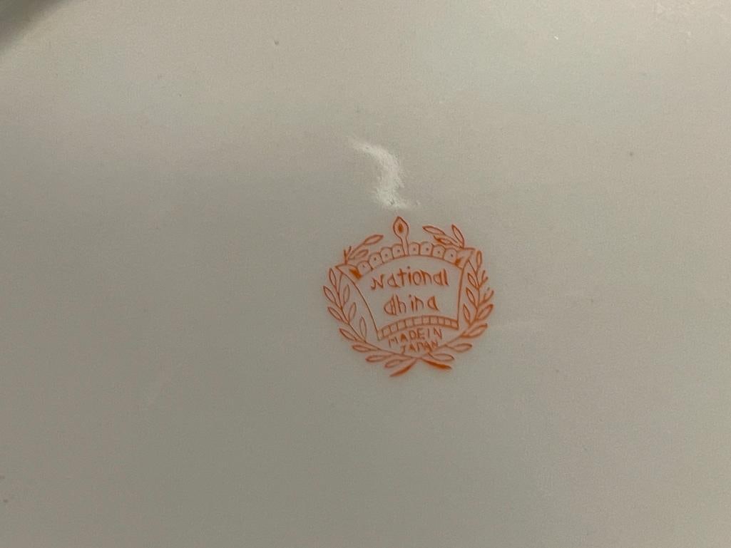 VINTAGE NATIONAL CHINA FLORAL PATTERN CHINA MADE IN JAPAN - 5