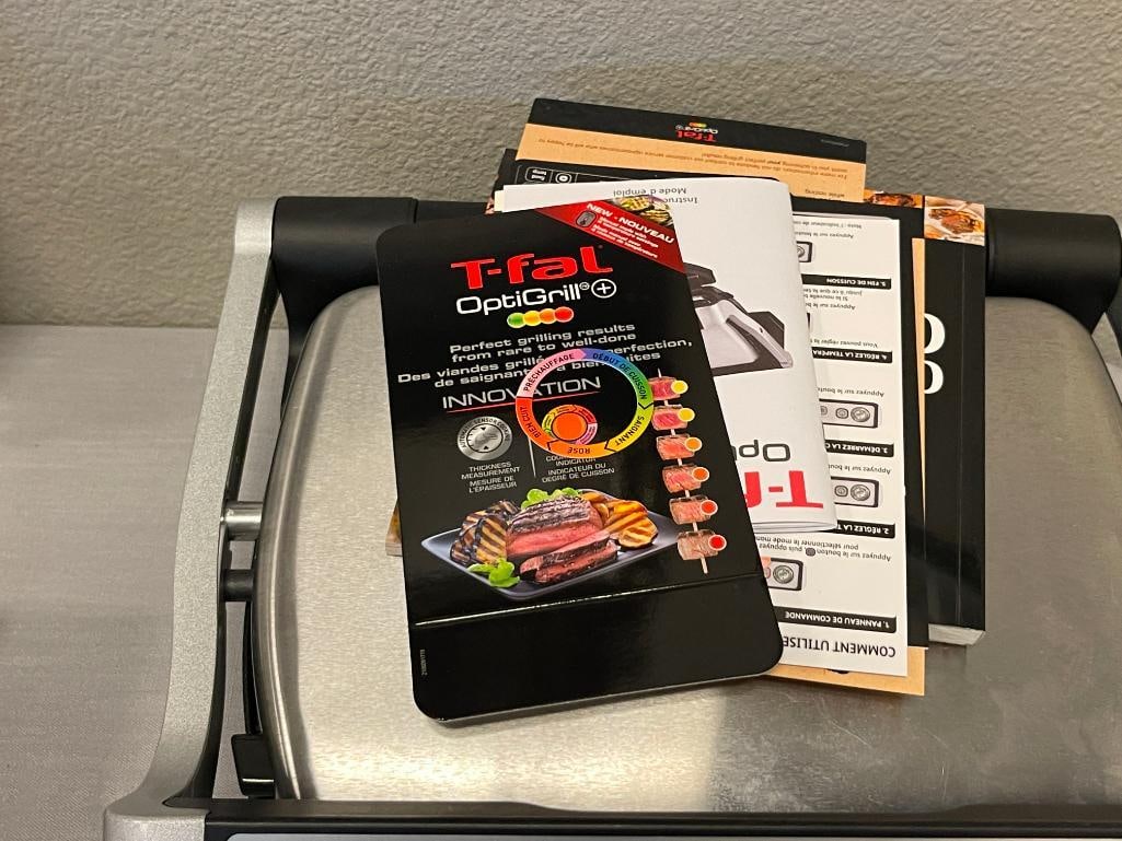 T-FAL OPTIGRILL ELECTRIC GRILL WITH PROGRAMABLE FEATURE - 5