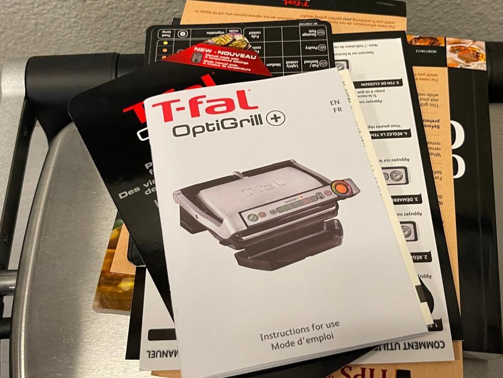 T-FAL OPTIGRILL ELECTRIC GRILL WITH PROGRAMABLE FEATURE - 6