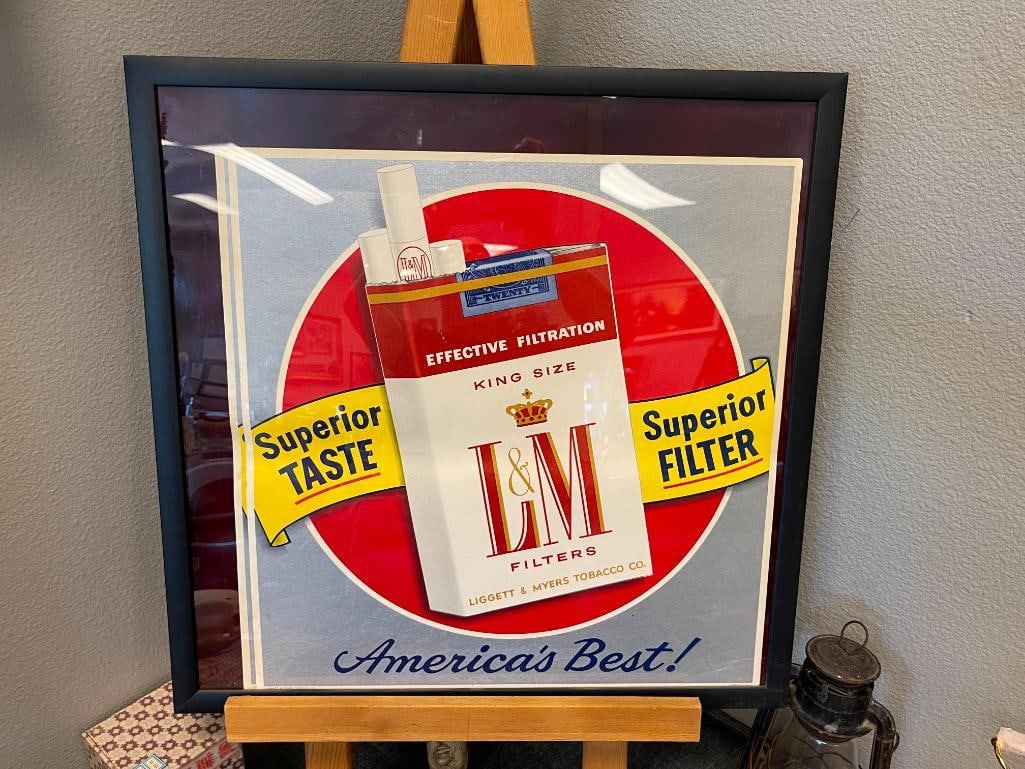 LIGETT & MYERS TOBACCO CO. ADVETISEMENT CIGARETTE POSTERS TOTAL OF TWO CIRCA 1950'S - 1960'S - 2