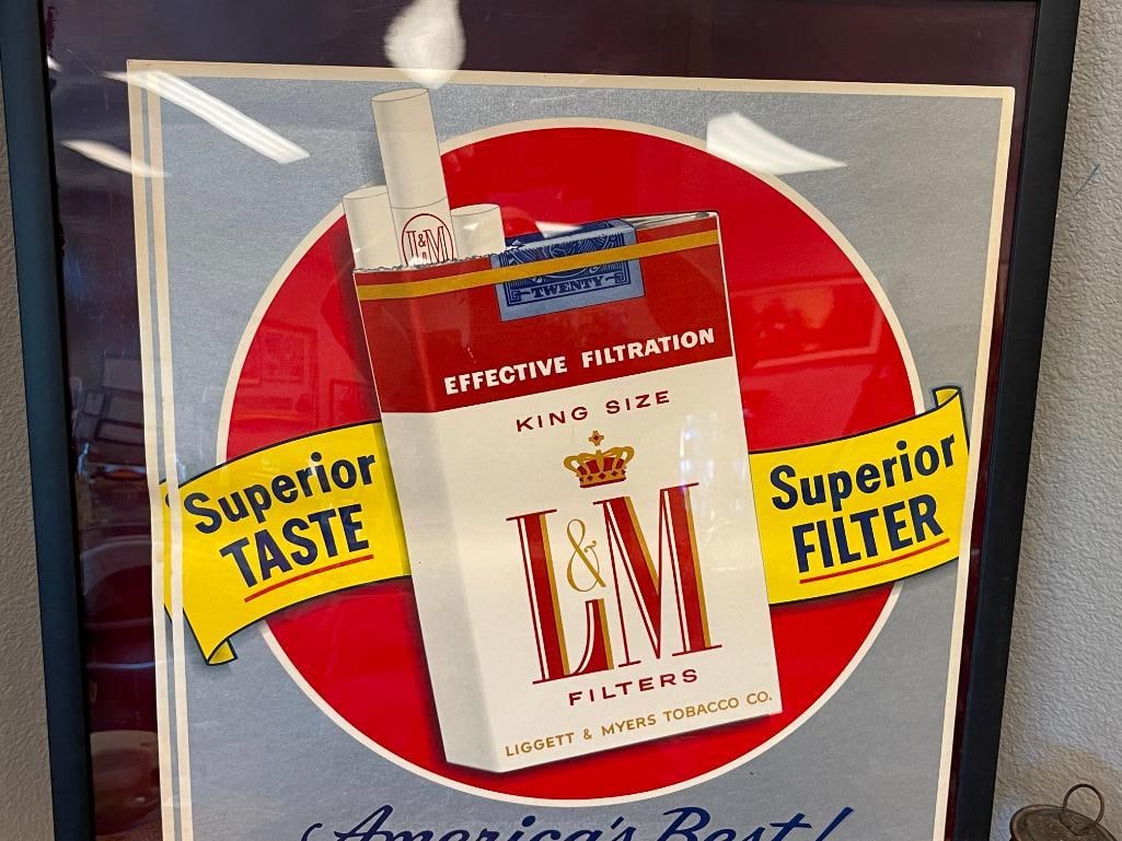 LIGETT & MYERS TOBACCO CO. ADVETISEMENT CIGARETTE POSTERS TOTAL OF TWO CIRCA 1950'S - 1960'S - 3