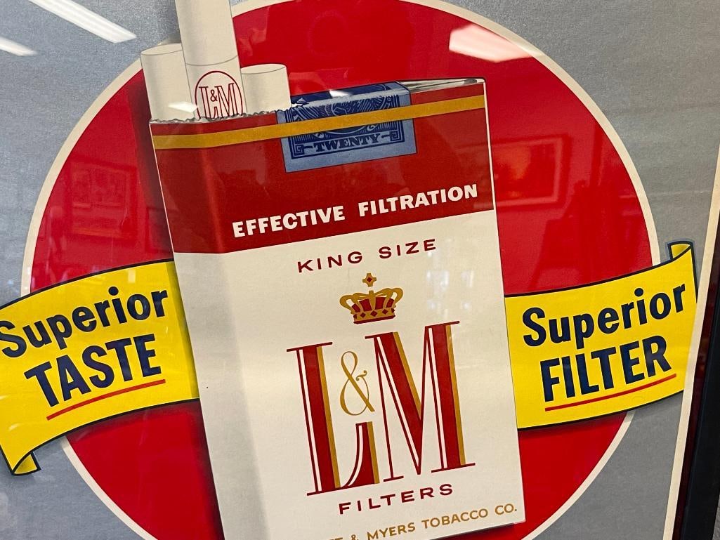 LIGETT & MYERS TOBACCO CO. ADVETISEMENT CIGARETTE POSTERS TOTAL OF TWO CIRCA 1950'S - 1960'S - 4