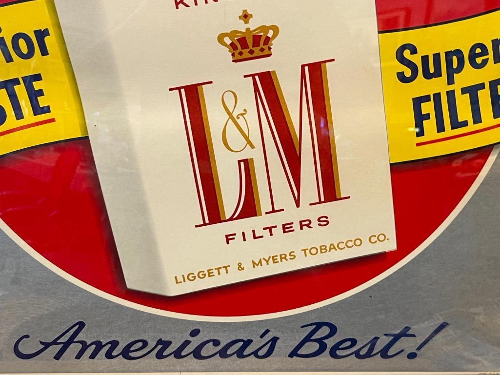 LIGETT & MYERS TOBACCO CO. ADVETISEMENT CIGARETTE POSTERS TOTAL OF TWO CIRCA 1950'S - 1960'S - 5