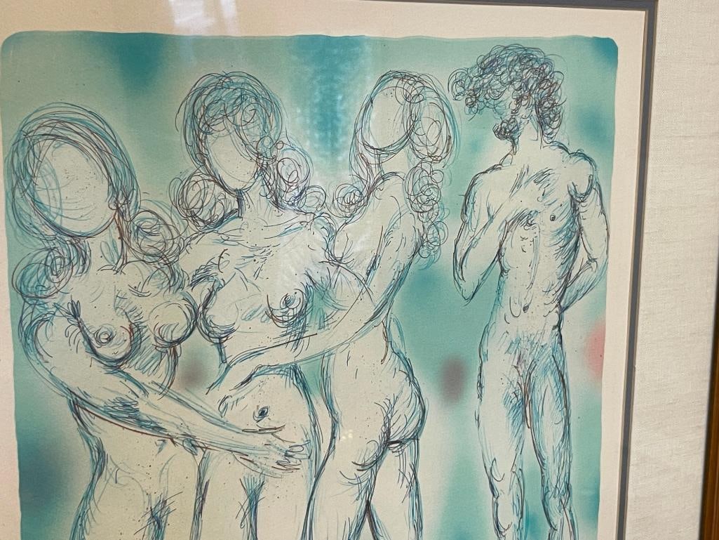 SALVADOR DALI RENOWN SURREALIST ARTIST SIGNED LIMITED EDITION LITHOGRAPH THE JUDGEMENT OF PARIS - 4