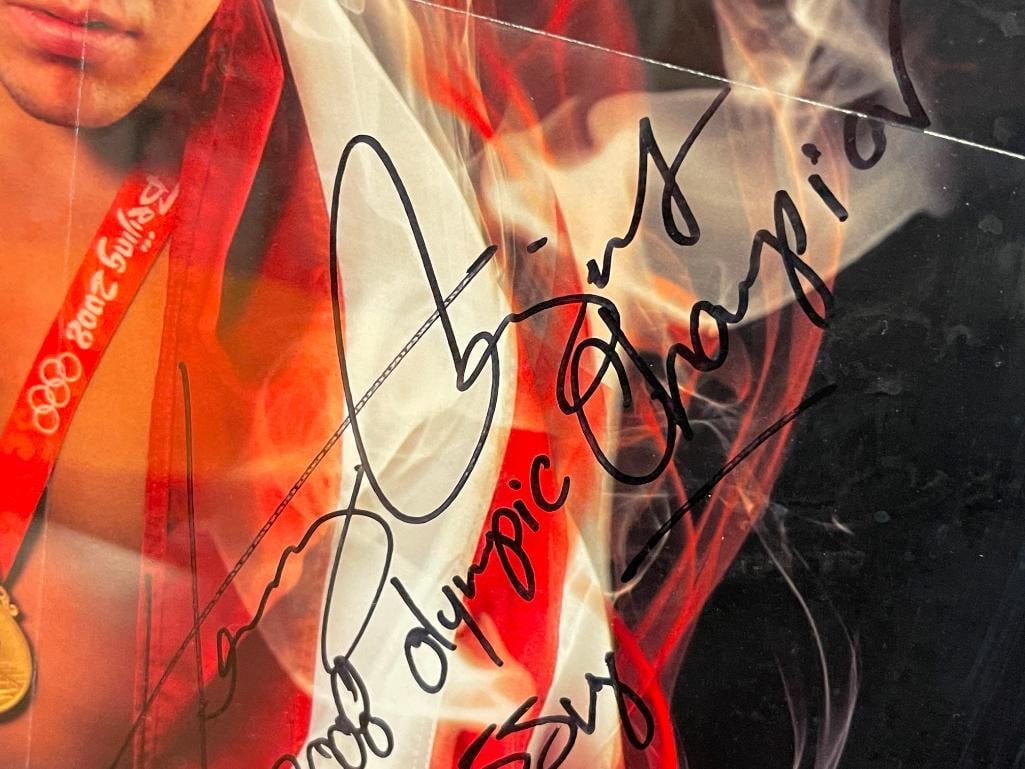 AUTOGRPAHED HENRY CEJUDO MIXED MARTIAL ARTIST OLYMPIC GOLD MEDALIST ADIDAS PROMOTIONAL POSTER - 5