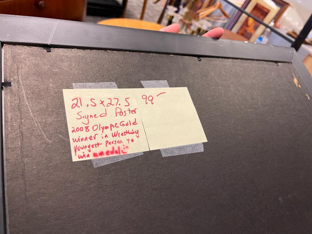 AUTOGRPAHED HENRY CEJUDO MIXED MARTIAL ARTIST OLYMPIC GOLD MEDALIST ADIDAS PROMOTIONAL POSTER - 8