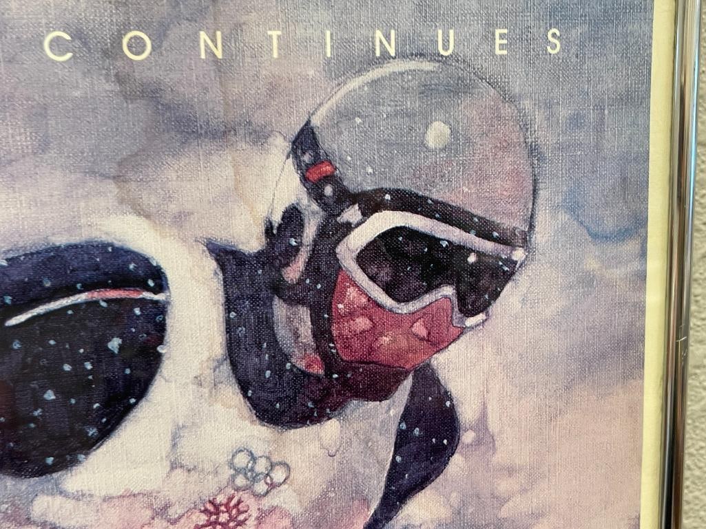 1988 XV WINTER OLYMPICS SKI POSTER HELD IN CALAGARY, CANADA FEB. 13-28, 1988 - 5