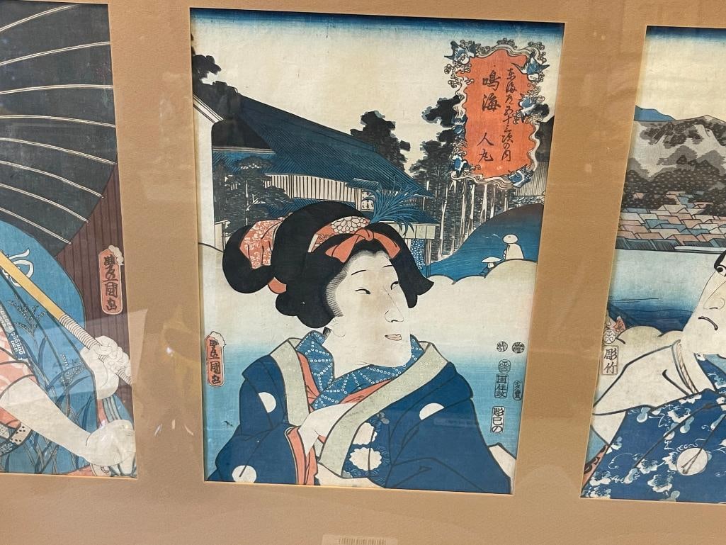 KUNISADA / UTAGAWA TOYOKUNI III JAPANESE UKIYO-E ARTIST WOODBLOCK PRINTS EDO PERIOD CIRCA 1603-1868 - 4