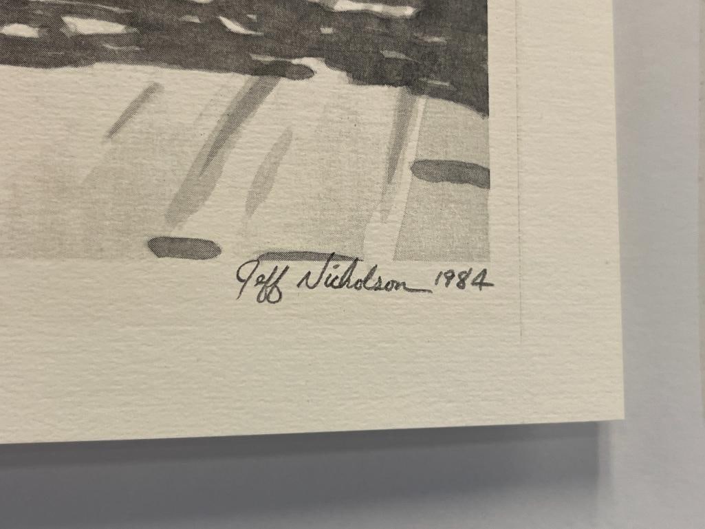 JEFF NICHOLSON PROLIFIC NEVADA ARTIST LIMITED EDITION PRINT GENOA BAR NEVADA'S OLDEST SALOON - 5