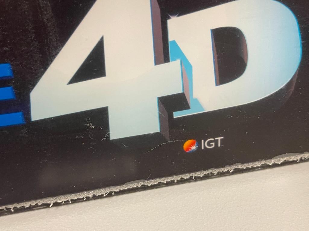 IGT WHEEL OF FORTUNE REAL 4D ACRYLIC GAMING SLOT MACHINE SIGN - 5