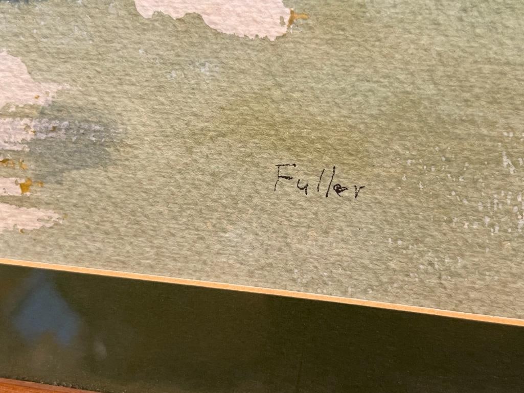 FULLER ORIGINAL WATERCOLOR ON PAPER OF SWANS - 6