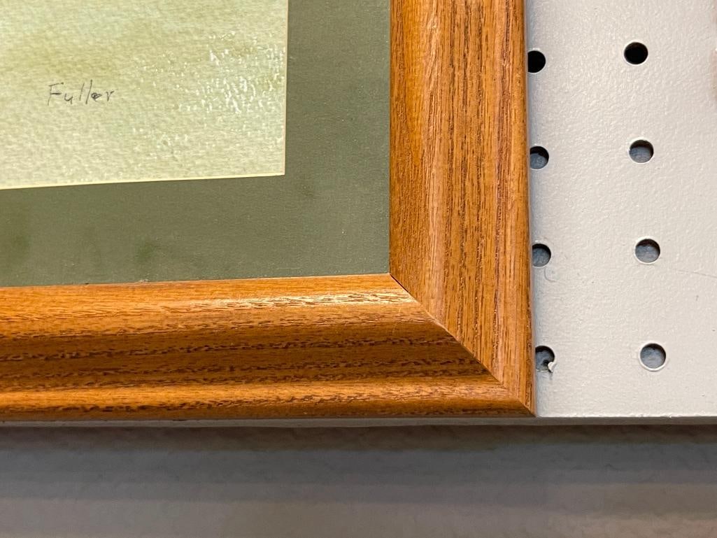 FULLER ORIGINAL WATERCOLOR ON PAPER OF SWANS - 7