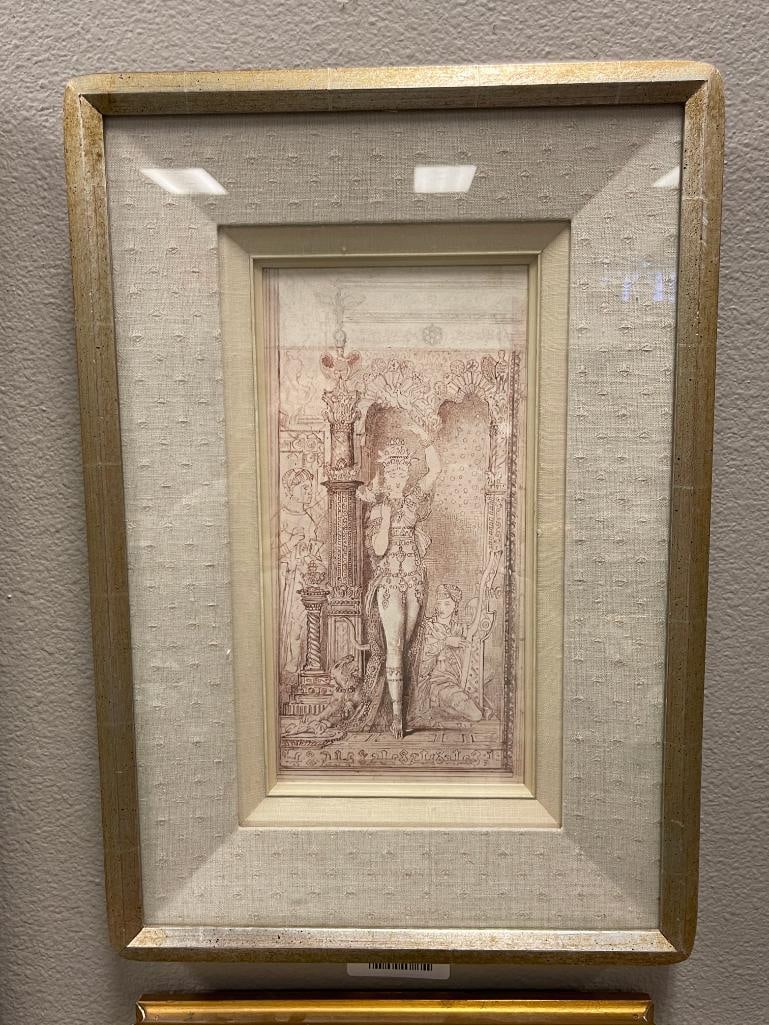 GUSTAVE MOREAU FRENCH ARTIST SALOME PRINT PUBLISHED BY NEW YORK GRAPHIC SOCIETY LTD. NO. FD #74 - 2