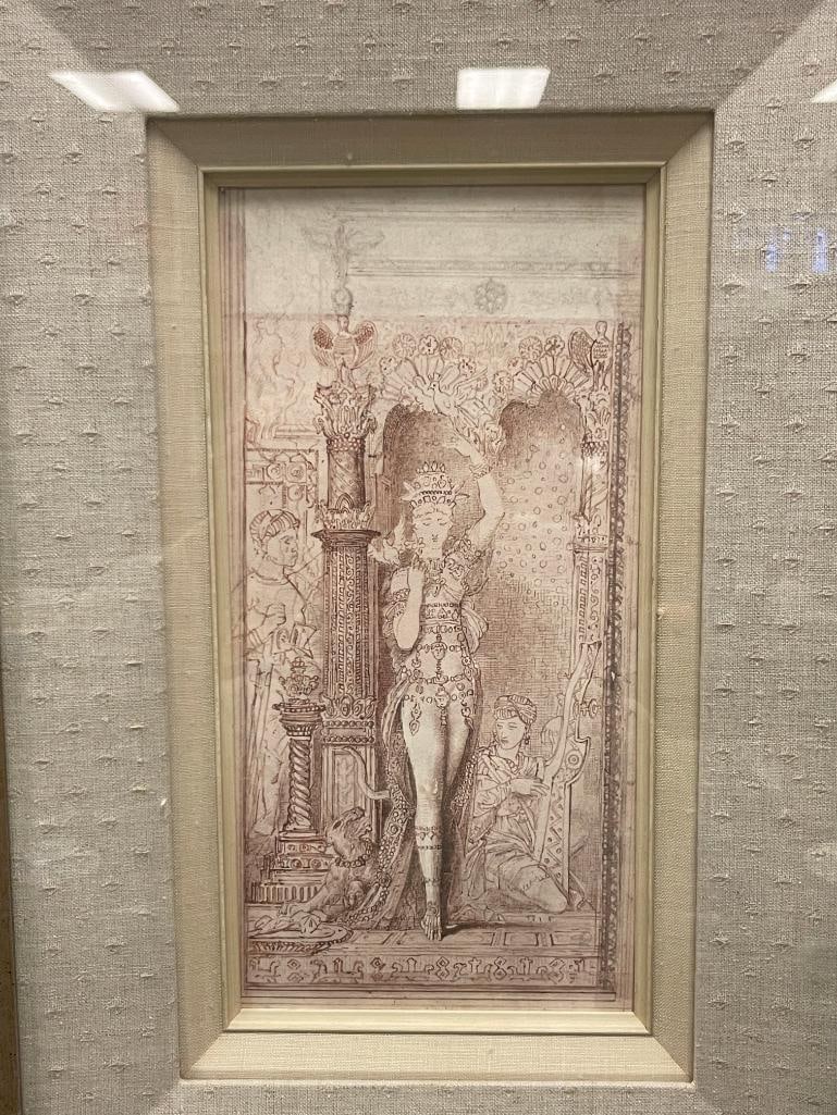 GUSTAVE MOREAU FRENCH ARTIST SALOME PRINT PUBLISHED BY NEW YORK GRAPHIC SOCIETY LTD. NO. FD #74 - 3