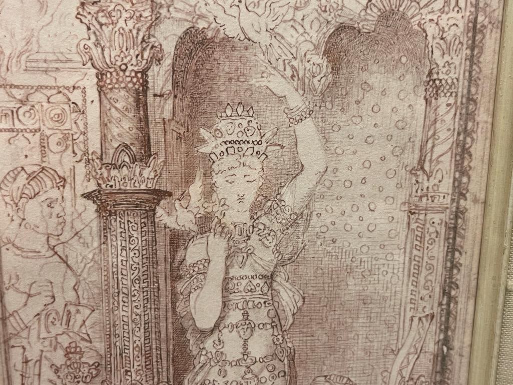 GUSTAVE MOREAU FRENCH ARTIST SALOME PRINT PUBLISHED BY NEW YORK GRAPHIC SOCIETY LTD. NO. FD #74 - 4
