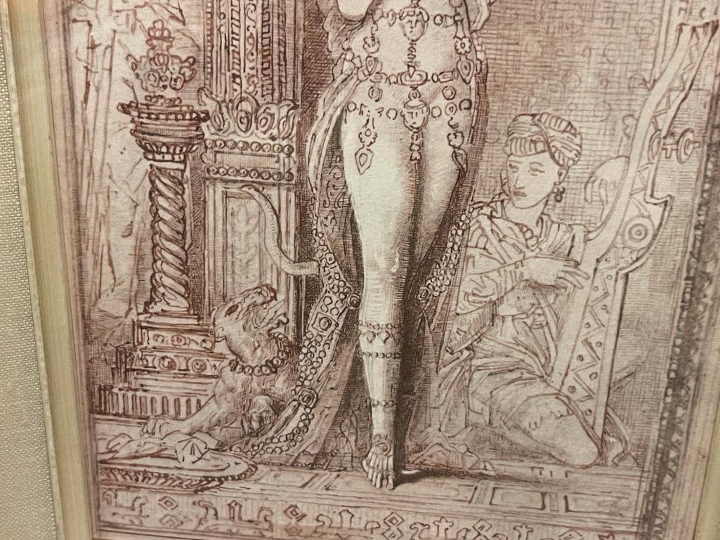 GUSTAVE MOREAU FRENCH ARTIST SALOME PRINT PUBLISHED BY NEW YORK GRAPHIC SOCIETY LTD. NO. FD #74 - 5