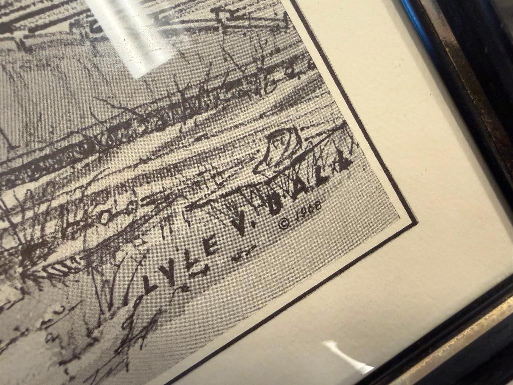 THREE 1968 LYLE V. BALL BLACK AND WHITE PRINTS FEATURING THE VIRGINIA & TRUCKEE V&T RAILROAD - 7