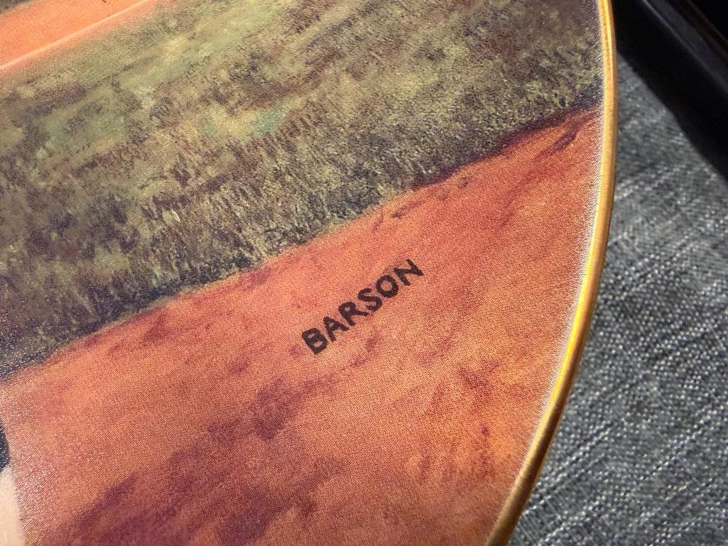 NINE 1990'S COLELCTOR PLATES BY JEFF BARSON COMMEMORATING BASEBALL LEGNEDS LIKE SHOELESS JOE JACK... - 9