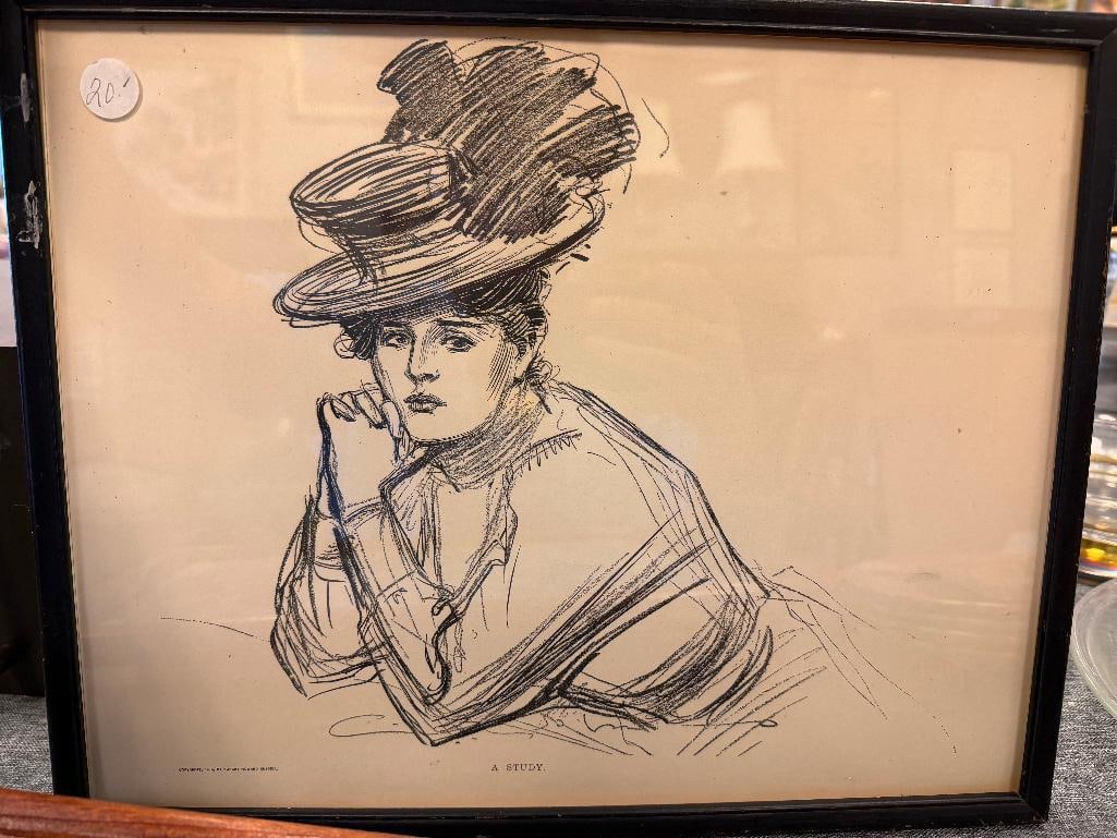 FOUR ANTIQUE FASHION PRINTS INCLUDING TWO HAND COLORED GODEY'S FASHIONS OF 1871 - 10