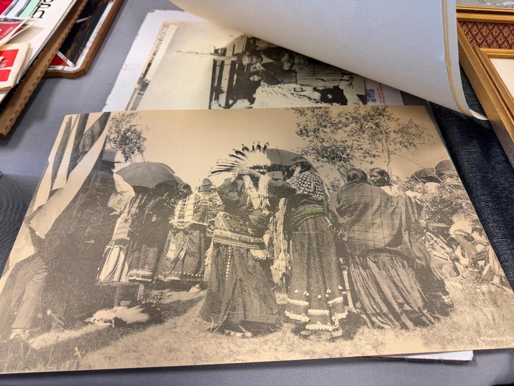 12 BLACK AND WHITE AMERICAN HERITAGE NATIVE AMERICAN PRINTS FEATURING DAILY LIFE OF NATIVE AMERIC... - 6