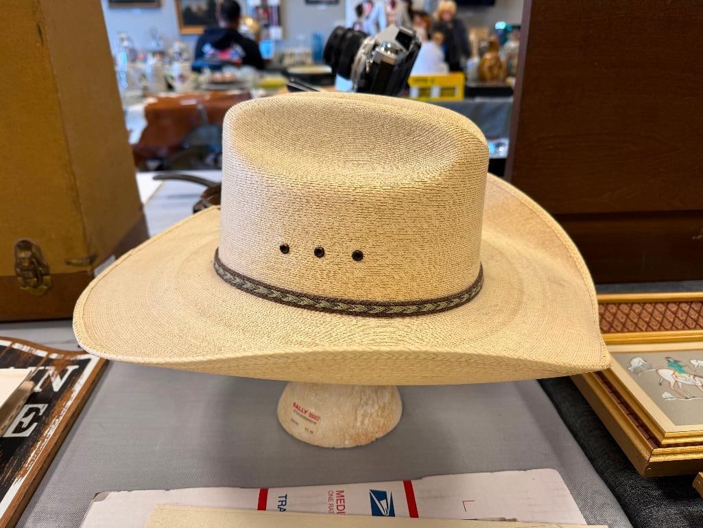 DOUBLE S PALMA EXTRA COMFORT COWBOY HAT WITH FEATHER AND HAT BAND - 2