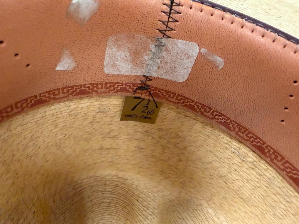 DOUBLE S PALMA EXTRA COMFORT COWBOY HAT WITH FEATHER AND HAT BAND - 8