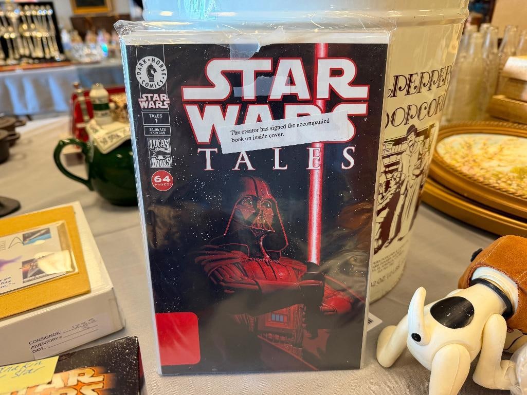 ASSORTED STAR WARS COLLECTIBLES INCLUDING STAR WARS TALES COMICS BY DARK HORSE SIGNED BY MIKE BARON - 3