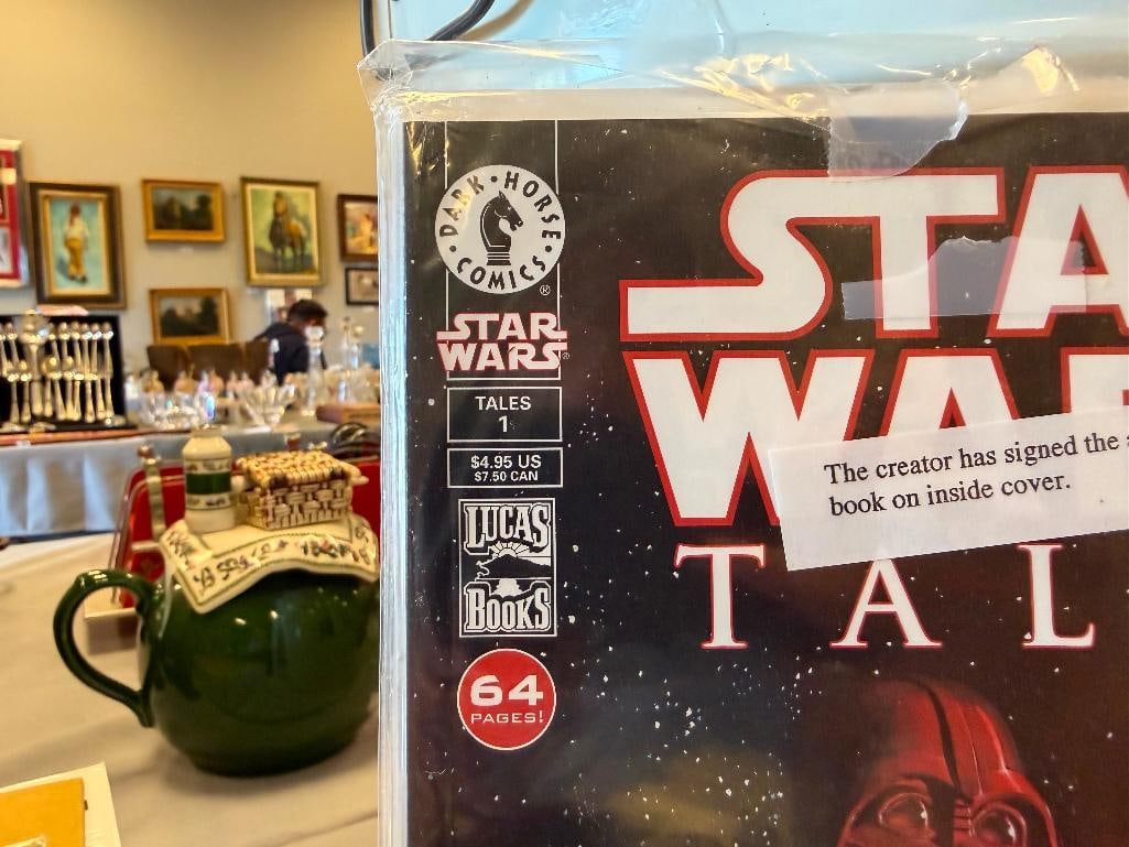 ASSORTED STAR WARS COLLECTIBLES INCLUDING STAR WARS TALES COMICS BY DARK HORSE SIGNED BY MIKE BARON - 4