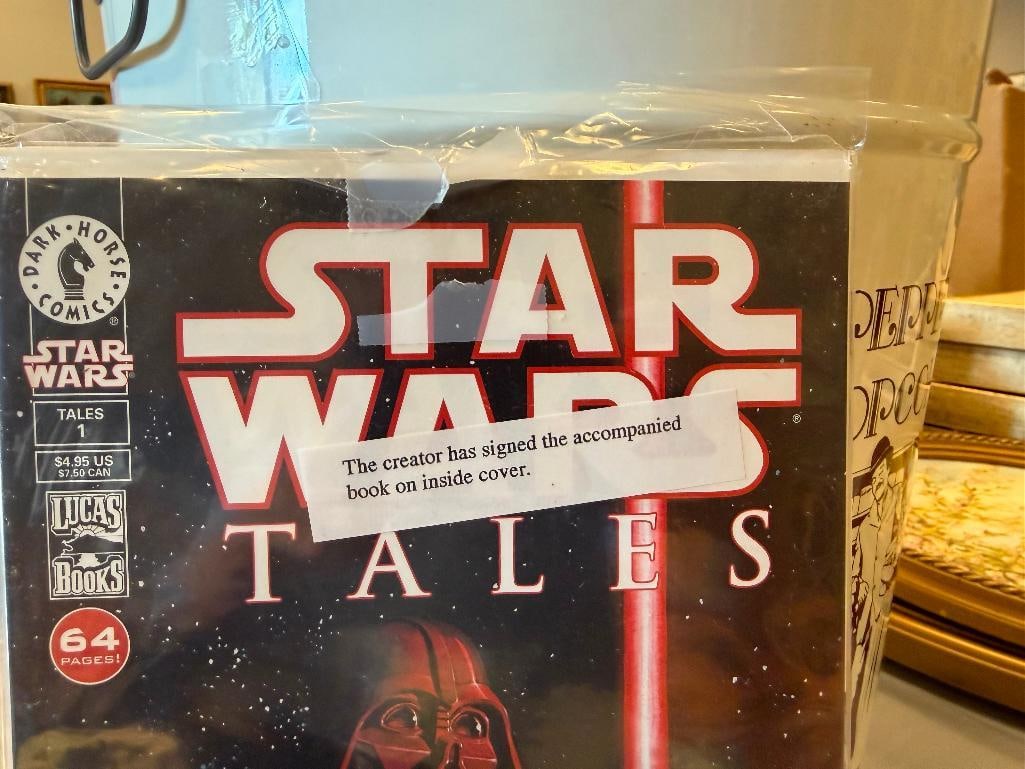 ASSORTED STAR WARS COLLECTIBLES INCLUDING STAR WARS TALES COMICS BY DARK HORSE SIGNED BY MIKE BARON - 5