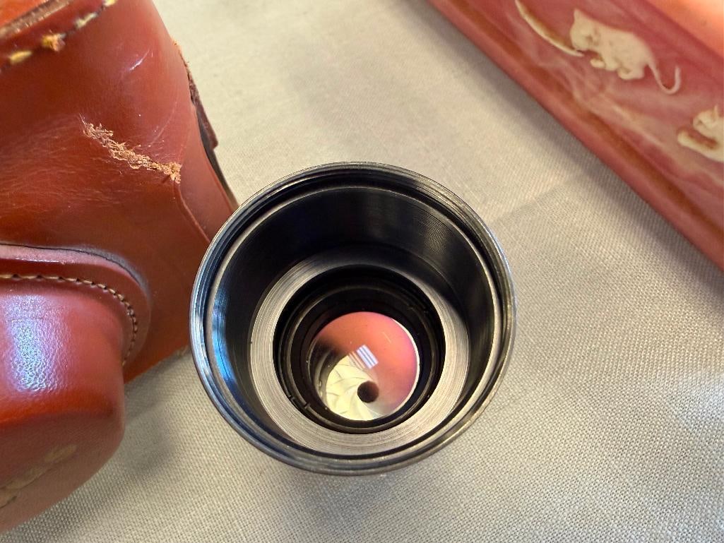 VINTAGE ARGUS C3 RANGEFINDER 35MM CAMERA WITH ARGUS TELE-SANDMAR 100MM LENS - 4