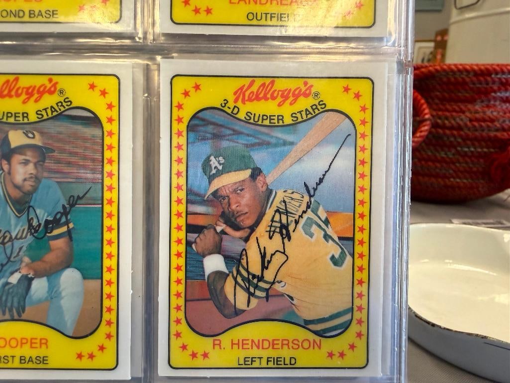 VINTAGE 1981 KELLOG 3-D SUPER STARS BASEBALL CARDS SET - 10