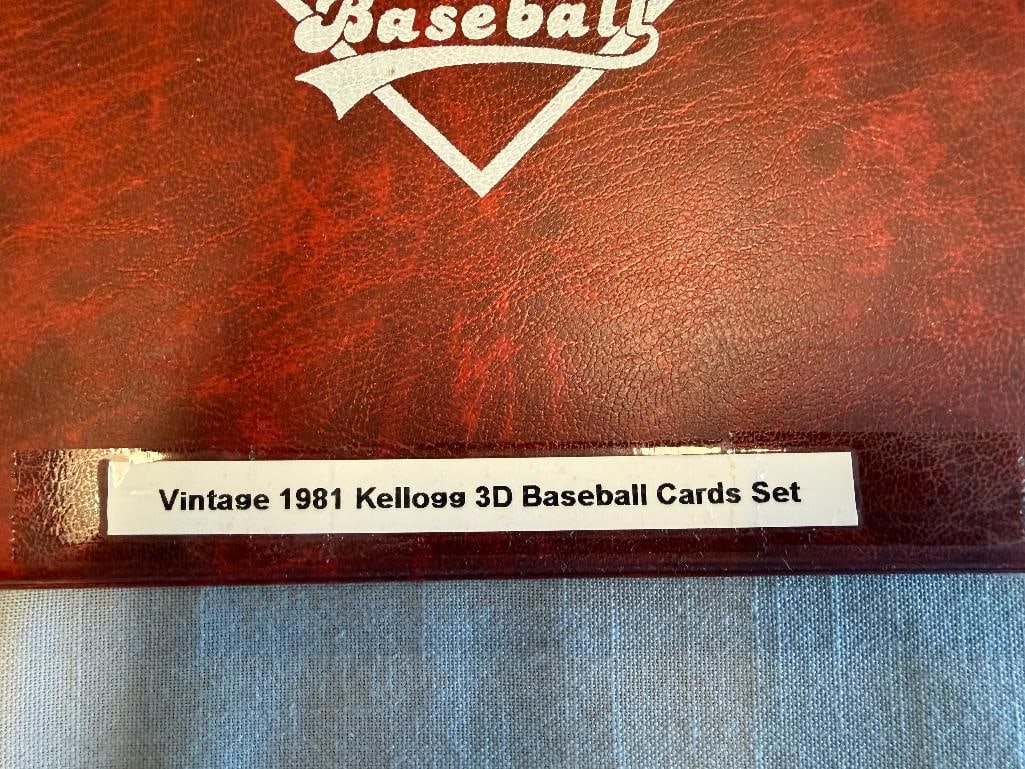 VINTAGE 1981 KELLOG 3-D SUPER STARS BASEBALL CARDS SET - 3