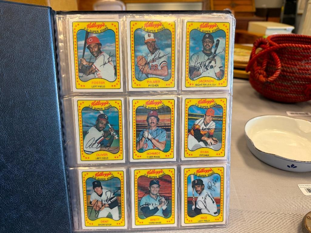 VINTAGE 1981 KELLOG 3-D SUPER STARS BASEBALL CARDS SET - 4