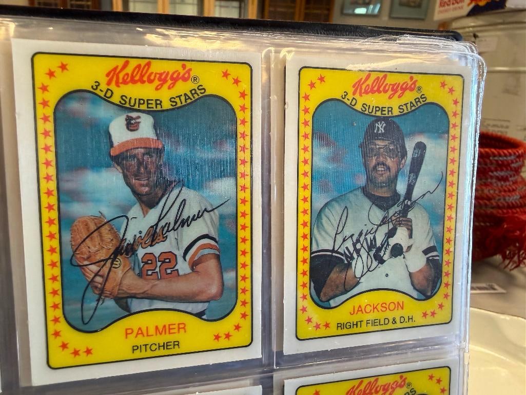 VINTAGE 1981 KELLOG 3-D SUPER STARS BASEBALL CARDS SET - 5