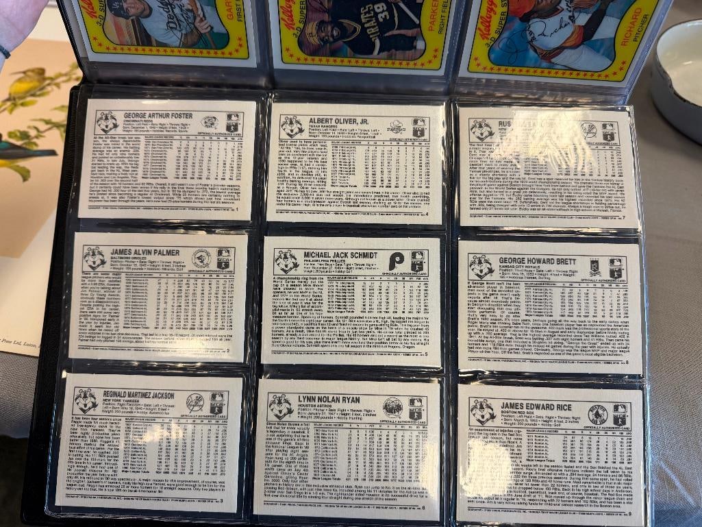 VINTAGE 1981 KELLOG 3-D SUPER STARS BASEBALL CARDS SET - 7