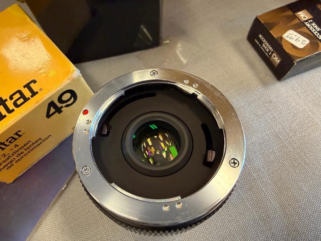 OLYMPUS OM-2 VINTAGE CAMERA AND ACCESORIES INCLUDING TRI-POD - 12