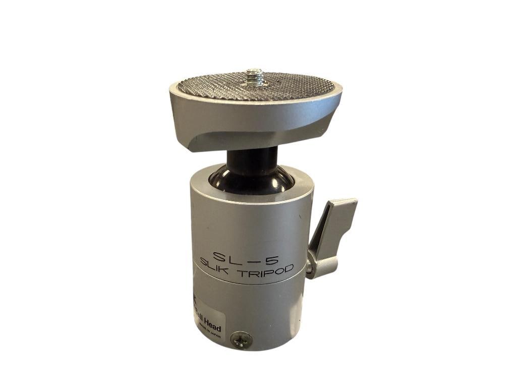 SLIK TRIPOD SL-5 BALL HEAD PHOTOGRAPHY EQUIPMENT: 3 3/4" 